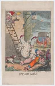 Off She Goes, 24. desember 1808., 24. desember 1808. av Thomas Rowlandson