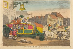 Paris Diligence av Thomas Rowlandson