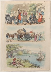 Plate 9, fra World in Miniature, 1816., 1816. av Thomas Rowlandson