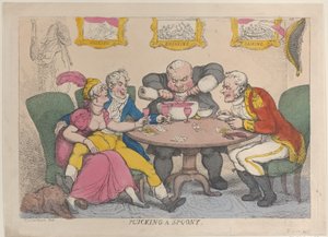 Plucking a Spoony, 28. februar 1812., 28. februar 1812. av Thomas Rowlandson