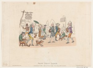 Pont Neuf, Paris, 1. mai 1803., 1. mai 1803. av Thomas Rowlandson