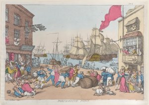 Portsmouth Point, 1814., 1814. av Thomas Rowlandson