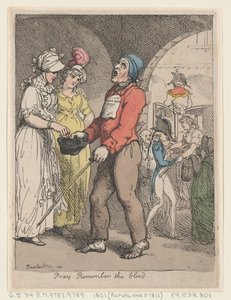 Be Husk de blinde, 1801., 1801. av Thomas Rowlandson