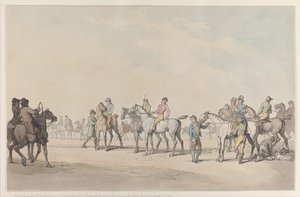 Forberedelse til løpet, 1804., 1804. av Thomas Rowlandson