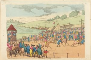 Forbereder til start av Thomas Rowlandson