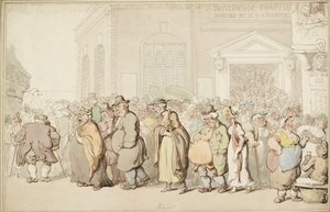 Providence Chapel, slutten av 1700-tallet av Thomas Rowlandson