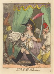 Puss in Boots, eller General Junot tatt av Surprise av Thomas Rowlandson