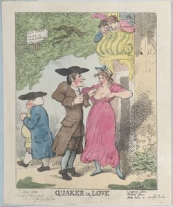 Quaker in Love, 1815, 1815. av Thomas Rowlandson
