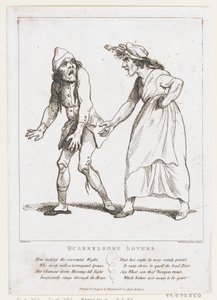 Stridende elskere, 2. januar 1797., 2. januar 1797. av Thomas Rowlandson