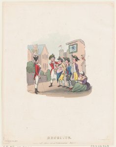 Rekrutter, 1. mars 1803., 1. mars 1803. av Thomas Rowlandson