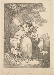 Hvile fra Arbeiderpartiet på solfylte dager, 1784-87. av Thomas Rowlandson