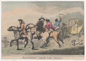 Retur fra løpene, 1. desember 1791., 1. desember 1791. av Thomas Rowlandson