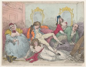 Veien til ruin, 1785., 1785. av Thomas Rowlandson