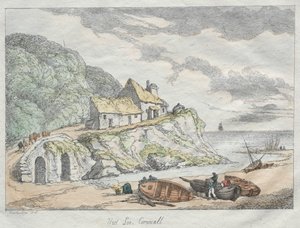 Rowlandsons skisser fra naturen: West Looe, Cornwall av Thomas Rowlandson