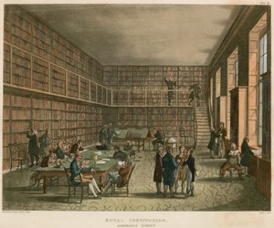 Royal Institution, Albemarle Street, London av Thomas Rowlandson