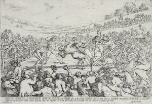 Rural Sports - A Milling Match, 28. september av Thomas Rowlandson