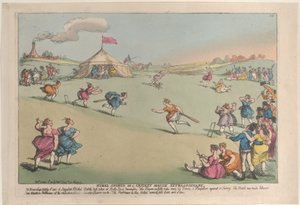 Rural Sports or a Cricket Match Extraordinary, 10. oktober 1811., 10. oktober 1811. av Thomas Rowlandson