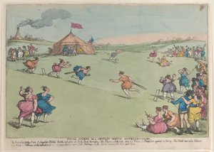 Rural Sports or a Cricket Match Extraordinary, 10. oktober 1811., 10. oktober 1811. av Thomas Rowlandson