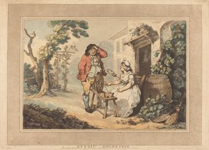 Rustikk frieri av Thomas Rowlandson