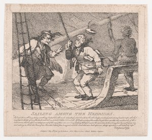 Seiling blant Hebridene Pittoreske skjønnheter i Boswell, Part the Second, Ju..., 10. juni 1786. av Thomas Rowlandson