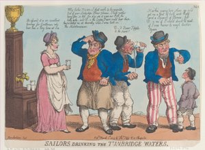 Sailors Drinking the Tunbridge Waters, 1. mars 1815., 1. mars 1815. av Thomas Rowlandson