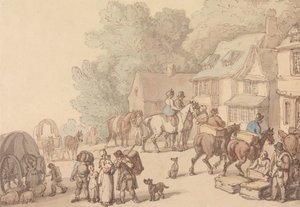 Scene utenfor et vertshus