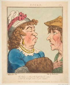 Scorn Le Brun Travested, eller Caricatures of the Passions, 21. januar 1800. av Thomas Rowlandson