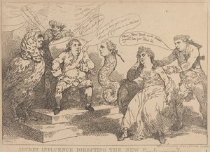 Hemmelig innflytelse som styrer det nye parlamentet av Thomas Rowlandson