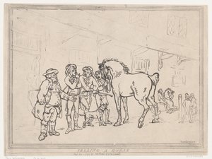 Selger en hest, 1. desember 1791., 1. desember 1791. av Thomas Rowlandson