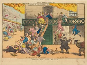 Idretter på en landsbyfest av Thomas Rowlandson