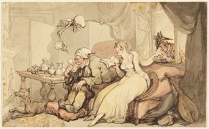 Studie for The Honeymoon av Thomas Rowlandson