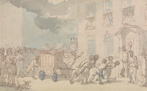 Brannbilens ankomst av Thomas Rowlandson