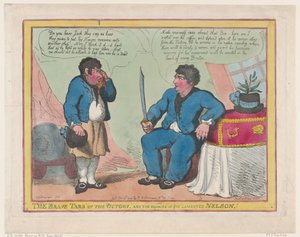 The Brave Tars of the Victory, and The Remains of the Lamented Nelson!, 1. mai 1806., 1. mai 1806. av Thomas Rowlandson