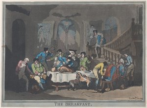 The Breakfast, 1. februar 1789., 1. februar 1789. av Thomas Rowlandson