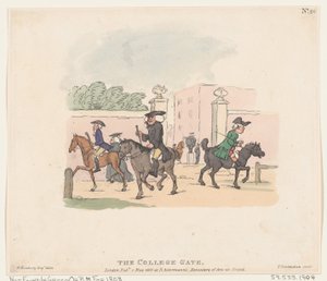 The College Gate, 1. mai 1803., 1. mai 1803. av Thomas Rowlandson