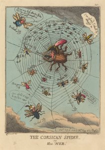 Den korsikanske edderkoppen i nettet hans av Thomas Rowlandson