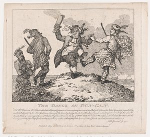 The Dance on Dun-Can Picturesque Beauties of Boswell, Part the Second, 15. mai 1786., 15. mai 1786 av Thomas Rowlandson