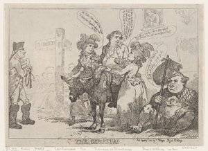 Avgangen, 29. april 1784., 29. april 1784. av Thomas Rowlandson