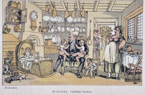 The Doctor Keeping Children - i "" Doctor Syntax sine tre turer: på jakt etter den pittoreske trøsten og en kone"" av William Combe, syk. Rowlandson av Thomas Rowlandson