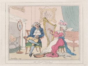 The Dull Husband, 1789., 1789. av Thomas Rowlandson