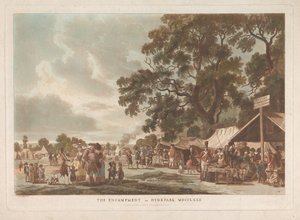 Leiren i Hyde Park av Thomas Rowlandson