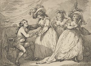 The Golden Apple, or the Modern Paris, 2. mars 1785., 2. mars 1785. av Thomas Rowlandson