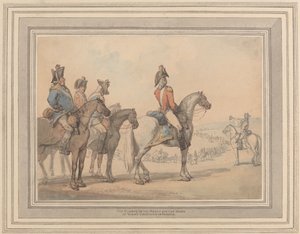 Vaktene på mars for hertugen av Yorks kampanje i Frankrike av Thomas Rowlandson