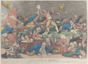 The Harmonic Society, [1810], gjenutgitt 1811., [1810], gjenutgitt 1811. av Thomas Rowlandson