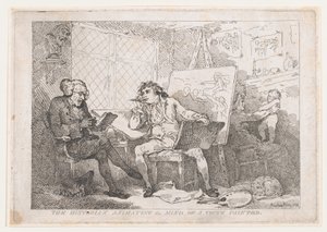 The Historian Animating The Mind of A Young Painter, 1784., 1784. av Thomas Rowlandson