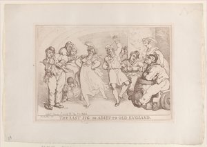 The Last Jig or Adieu to Old England, 20. januar 1818., 20. januar 1818. av Thomas Rowlandson