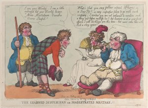 The Learned Scotchman or Magistrates Mistake.!!, 1812., 1812. av Thomas Rowlandson