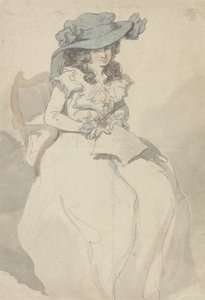 Kjærlighetsbrevet, ca. 1790 (penn og blekk og akvarell på papir) av Thomas Rowlandson