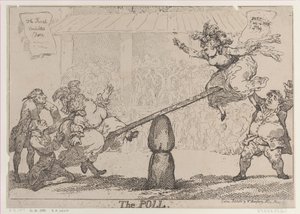 Avstemningen, 12. april 1784., 12. april 1784. av Thomas Rowlandson