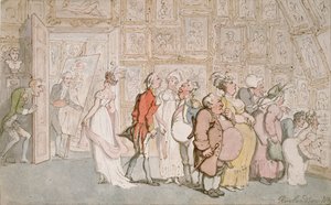 Portrettmalerens forrom, 1809 av Thomas Rowlandson